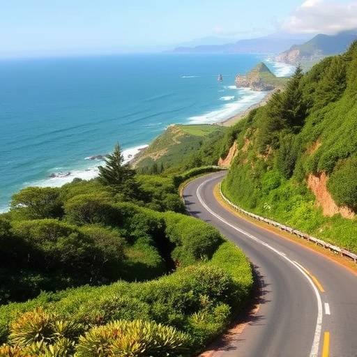 Garden Route scenic road with ocean views