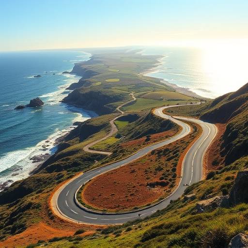 Scenic drive along the Garden Route coastline